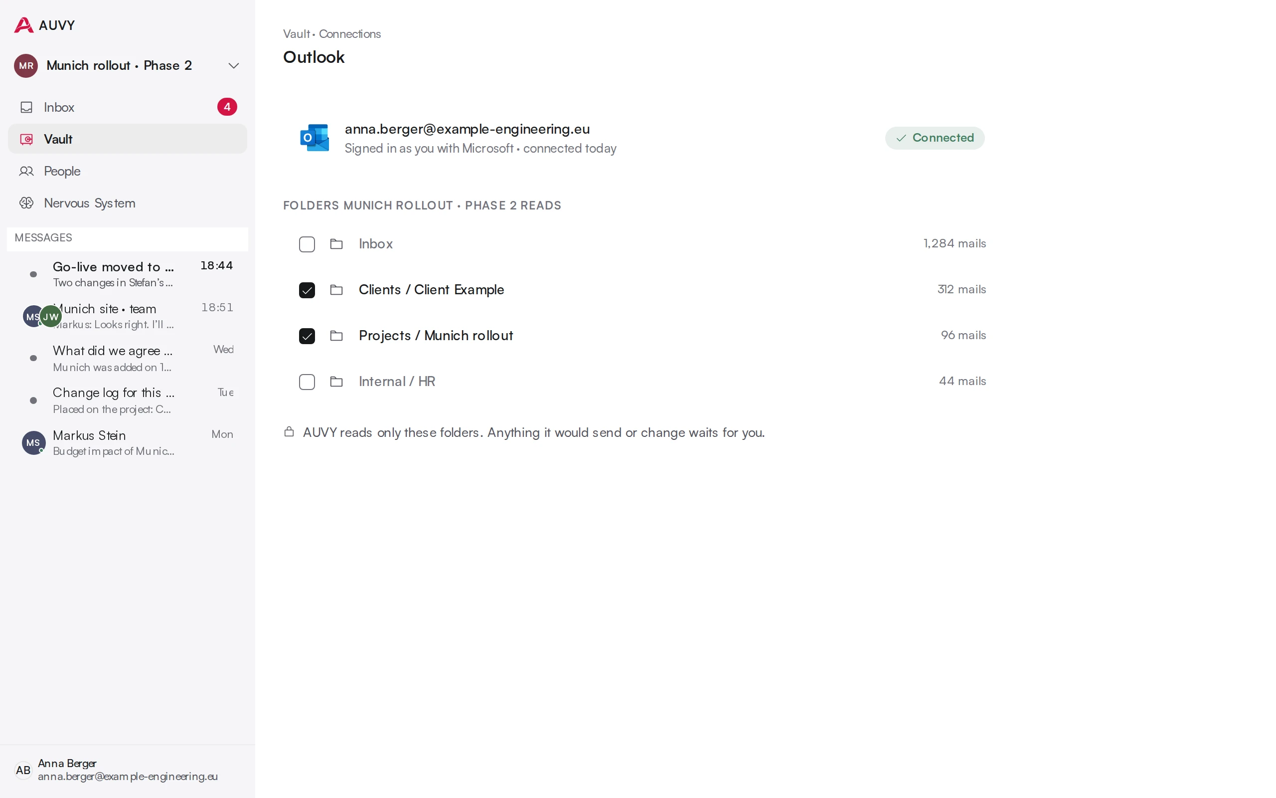 Connecting Outlook